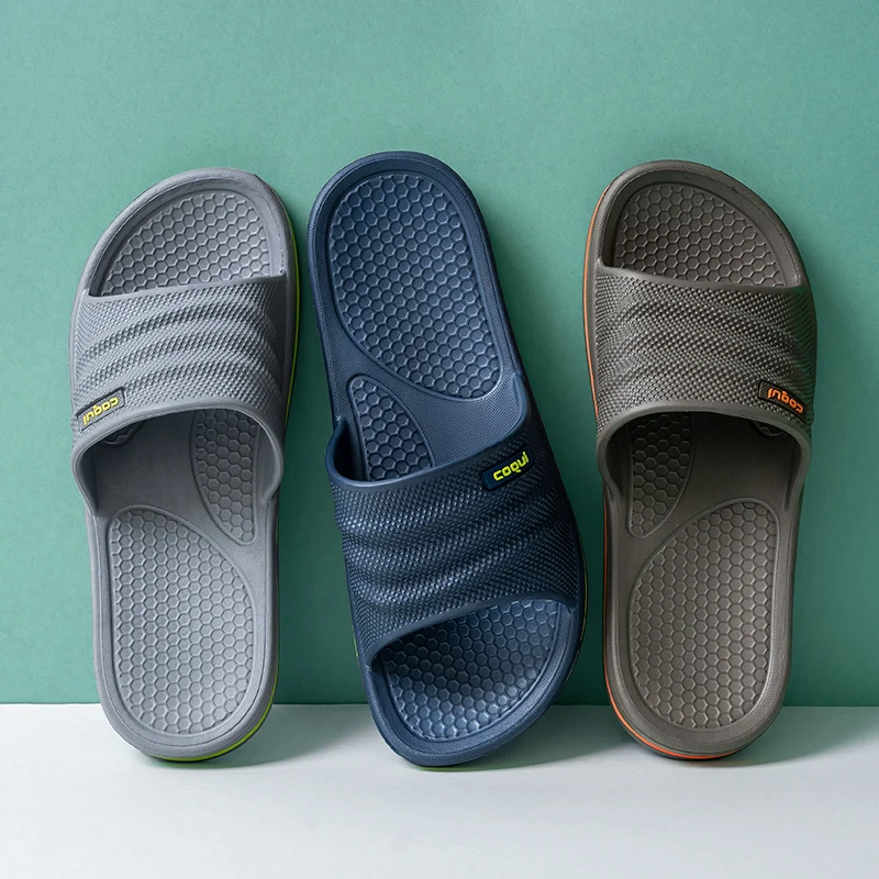 Slippers Men's Home Non-slip Wear-resistant Indoor Deodorant Foam Bath Material | Обувь