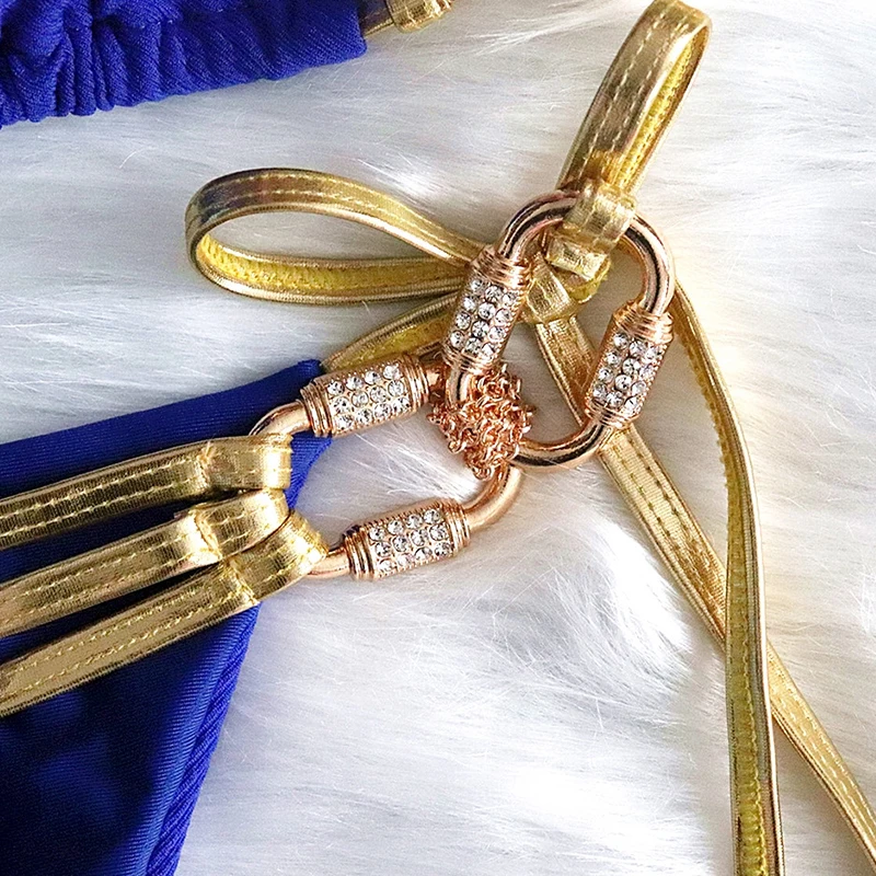 Женский бразильский комплект бикини In-X со шнурком с эффектом пуш-ап | Женская