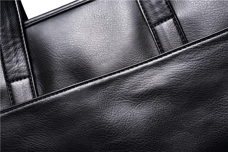 Коровья кожа мужской портфель высокого качества из кожи коровы для бизнеса сумка брендовая новая Офисная Рабочая сумка на плечо черный