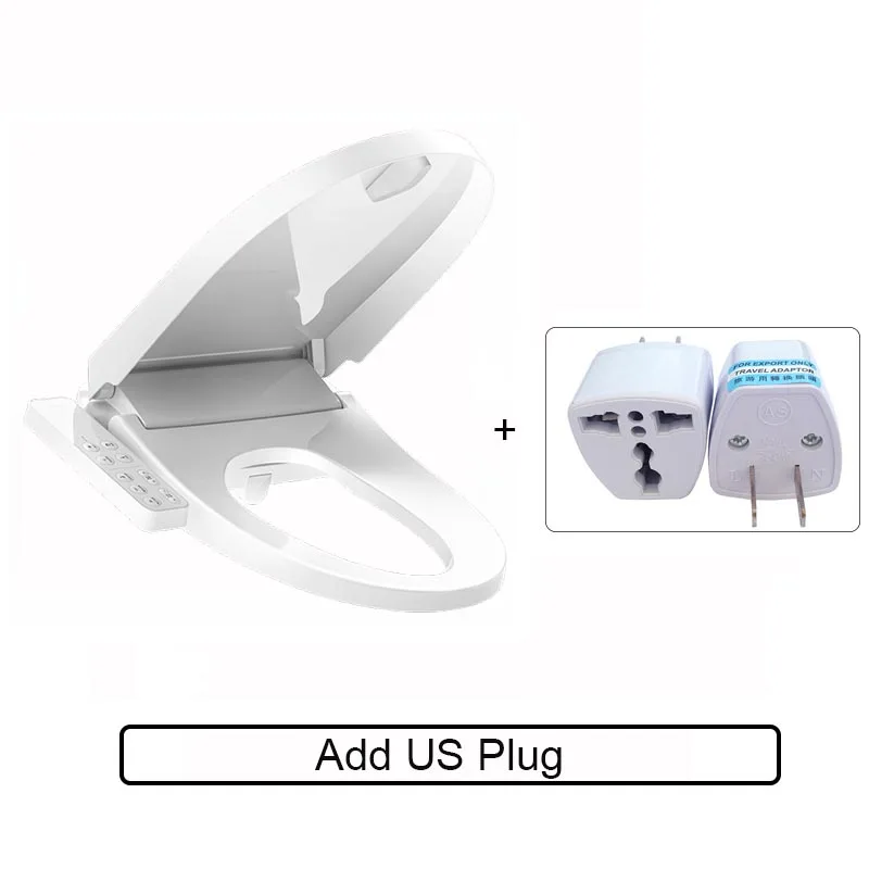 add US Plug Xiaomi Mi Смарт сиденье для унитаза крышка фильтр с подогревом воды электронные Подогреваемые биде спрей стульчак с светодиодный ночной Светильник - Цвет: add US Plug