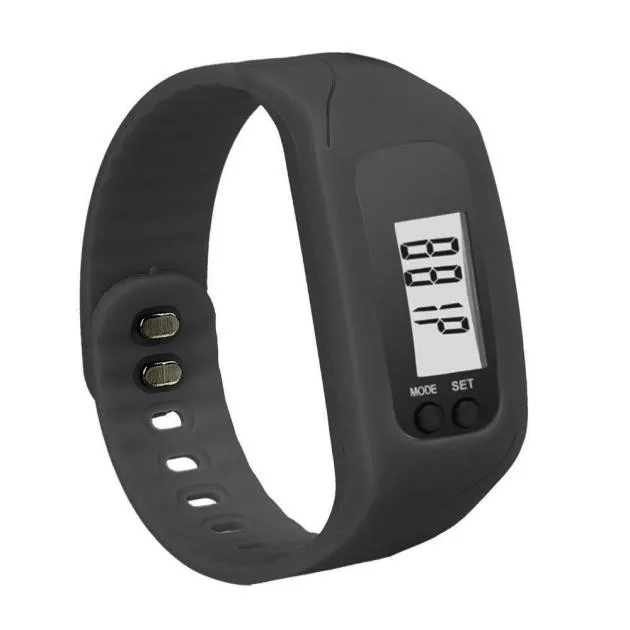 Мужские ЖК-цифровые часы роскошный белый светильник силиконовый ремешок