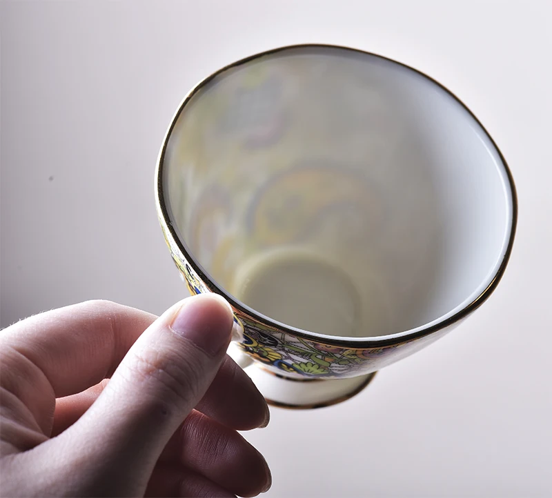 Черная чайная костяная китайская кофейная чашка в британском стиле для