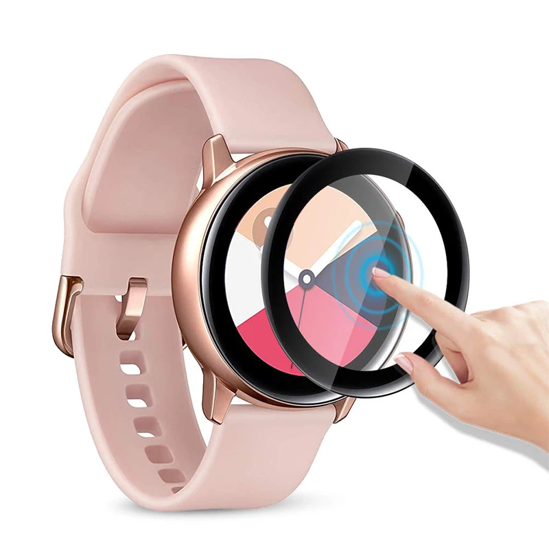 Пленка для Samsung Galaxy Watch Active 2 44 мм 40 3D изогнутая Водонепроницаемая мягкая