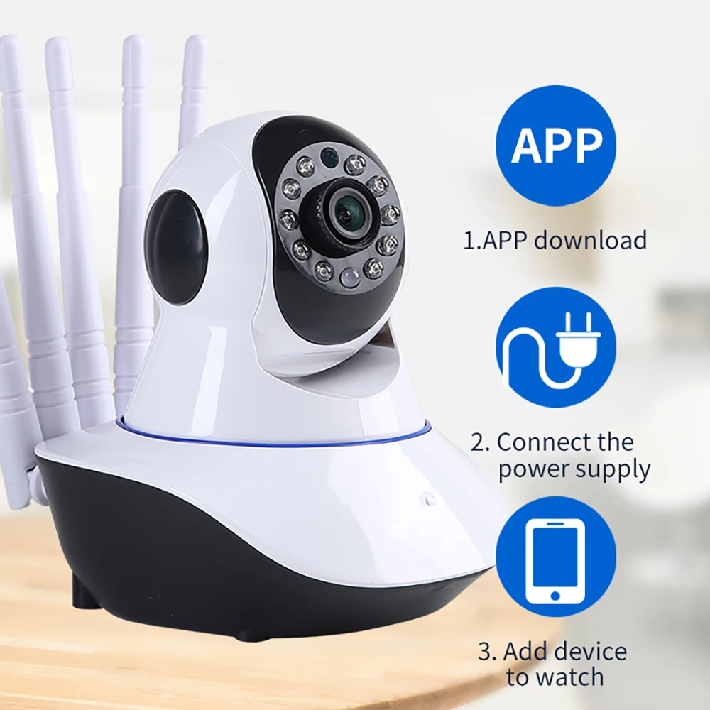 

1080P CCTV Camera Wireless Smart Home Security Indoor Surveillance Two Way Audio CCTV Pet Baby Monitor Video WiFi IP Camera