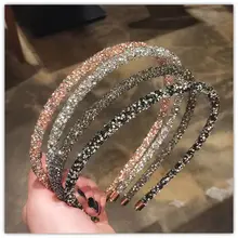 Cinta para el pelo para mujer, turbante de bisel, diadema antideslizante para niña, accesorios para el cabello, novedad, moda (2)