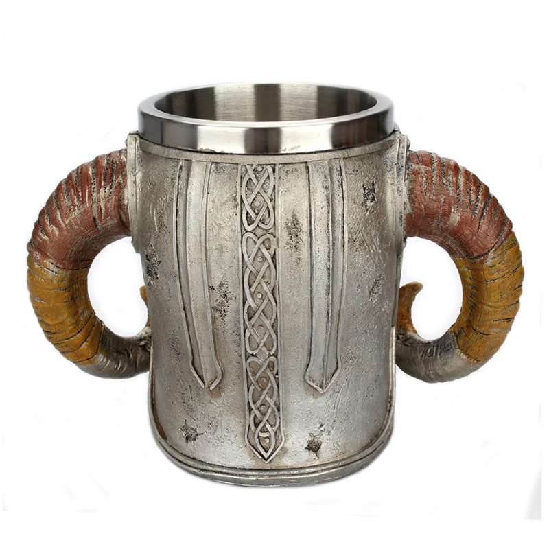 Бутылка для воды из нержавеющей стали с черепом кружка питья чая пива кофейная