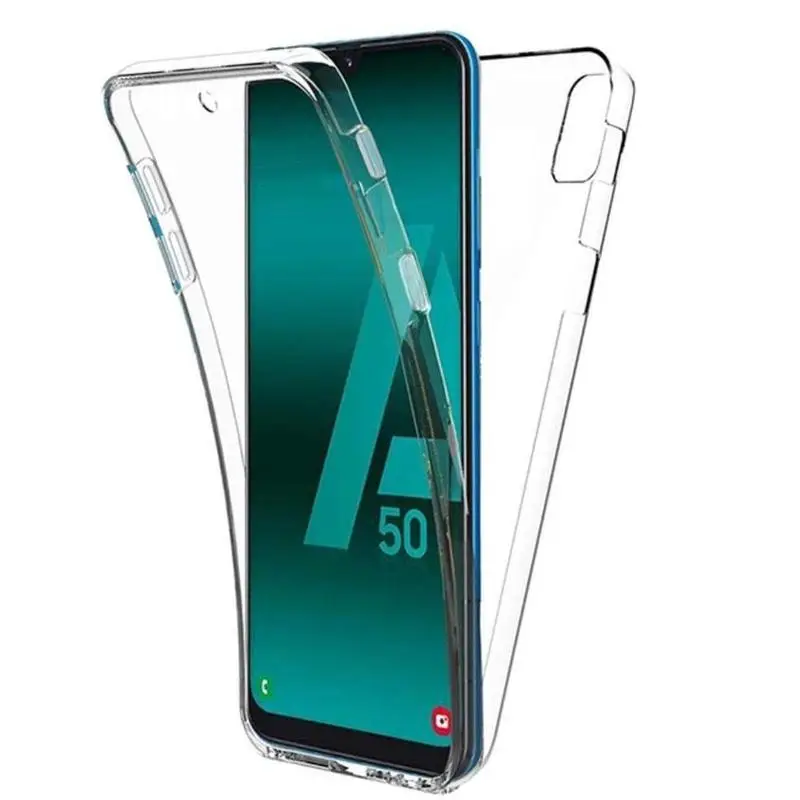 360 градусов защитный чехол для Samsung Galaxy двухсторонний ультра-тонкий ТПУ