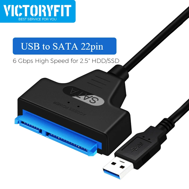 USB 3,0 до 22 Pin Sata III кабель до 6 Гбит/с Поддержка 2,5 дюйма внешний жесткий диск SSD жесткий диск SATA 3 кабель адаптер Sata к USB3.0 - Другие
