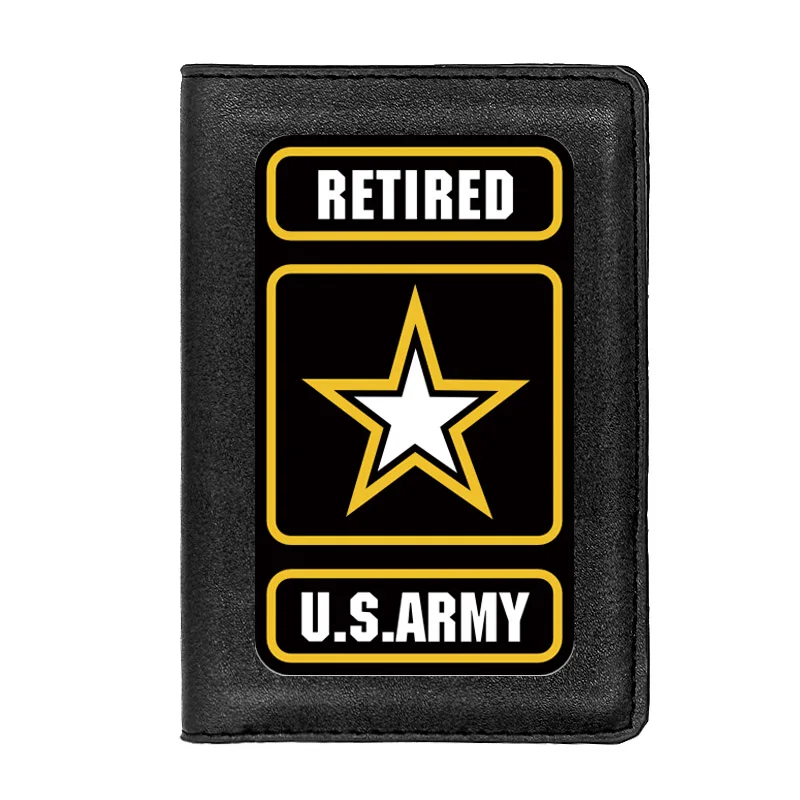 

Личности в отставку армии США, Обложка для паспорта, классические женские и мужские кожаные ID кредитной карты держатель для путешествий, че...