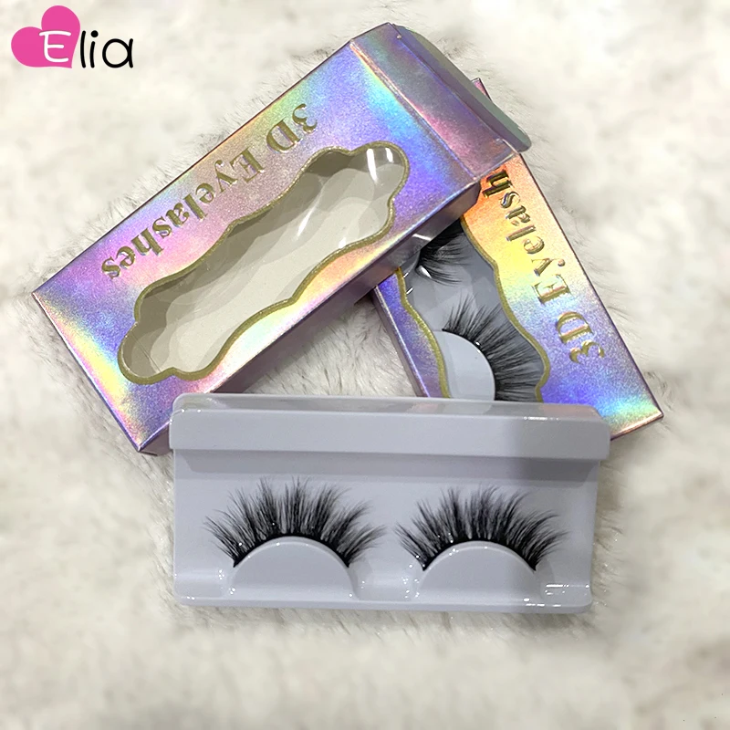 

Elia Wig Cap Gifts 2Pcs High Quality Middle Brown Color 3D Eyelashes