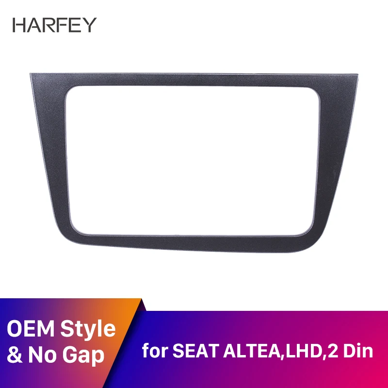 Harfey 220*130 мм стерео 2DIN Авторадио фасции Dash автомобильный комплект отделки для 2004+ SEAT Altea Toledo LHD dvd-плеер установка рамка панель