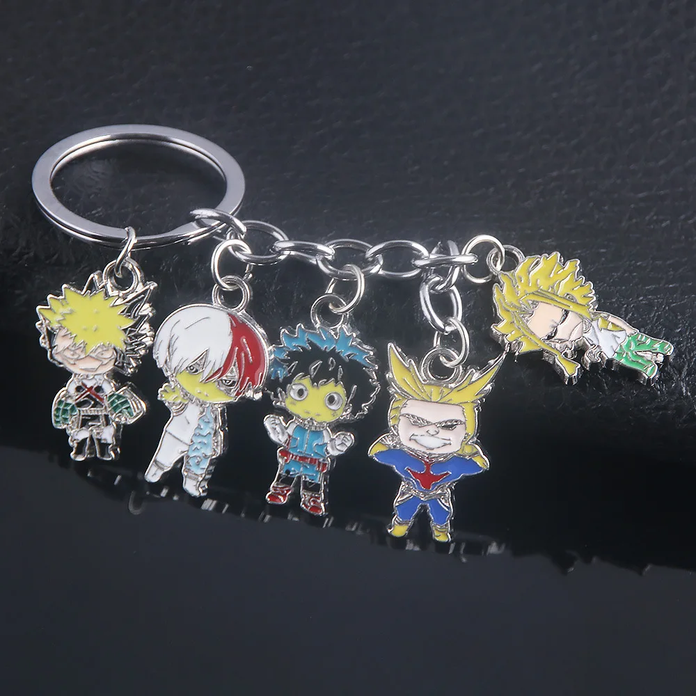 

Anime My Hero Academia Keychain Key Ring Cartoon Boku No Hero Academia All Might Bakugou Todoroki Midoriya Bakugou Key Chain
