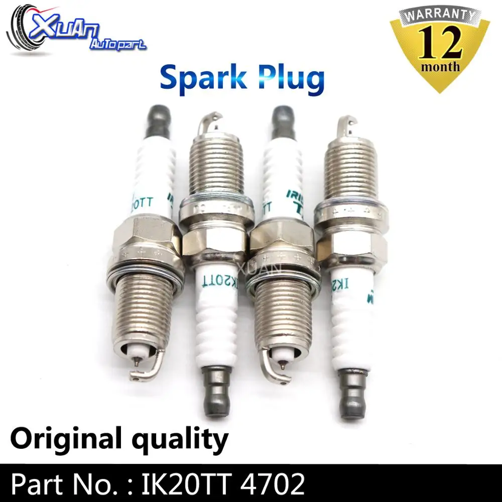 XUAN 4 шт./лот иридиевая Свеча зажигания IK20TT 4702 для Chevrolet Mitsubishi Subaru Audi Volkswagen Honda Ram 1500 Dodge для Jeep