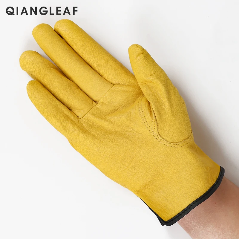 3 шт. мужские рабочие перчатки из воловьей кожи | Безопасность и защита