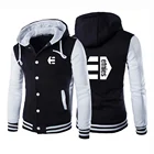 Новинка 2021, брендовая мужская модная однотонная Толстовка в стиле Харадзюку, весна-осень, изящная Толстовка с принтом, бейсбольная форма, пуговицы