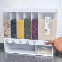 grain storage box rice storage box grading cylinder automatic rice plastic kitchen organizer