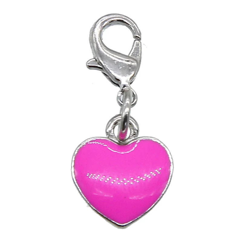 Оптовая продажа 6 шт. смешанные стильные подвески в форме сердца из сплава для