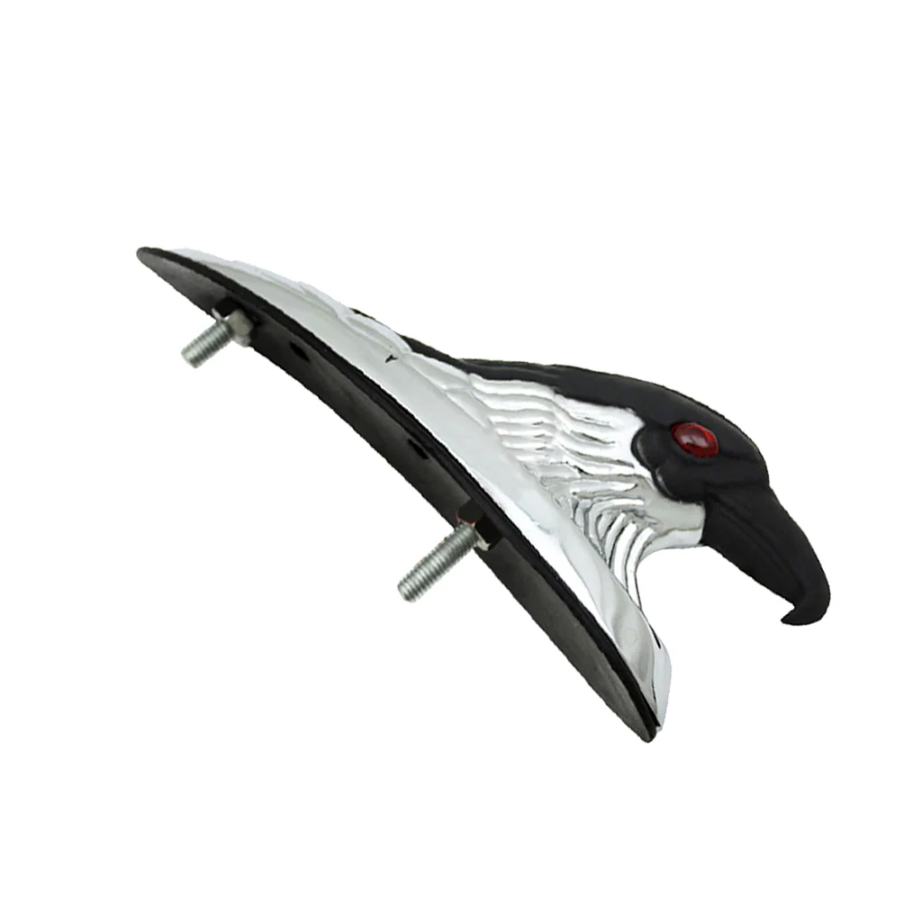 Chrome Black Eagle Head Ornament Statue Motorcycle Bike Front Fender Mudguard for ATV Dirt Frames &amp Fittings Car Bonnet |