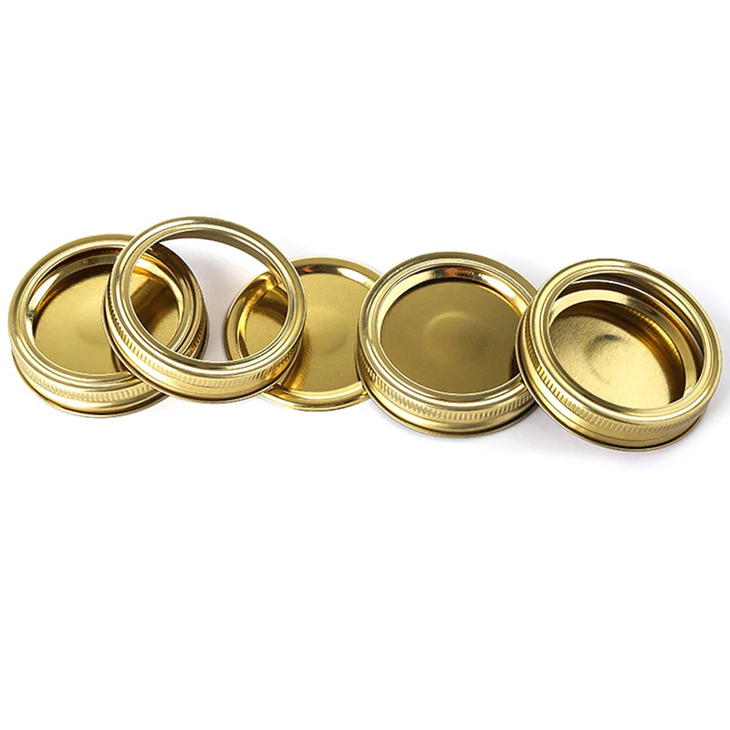 

1pcs Regular Mouth/Width Mouth Mason Jar Split-Type Lids Sealing Leak Proof Secure Mason Storage Solid Caps
