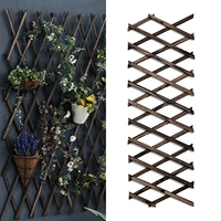 expandable wooden garden wall fence panel plant climb trellis support decorative garden fence for home yard garden decoration