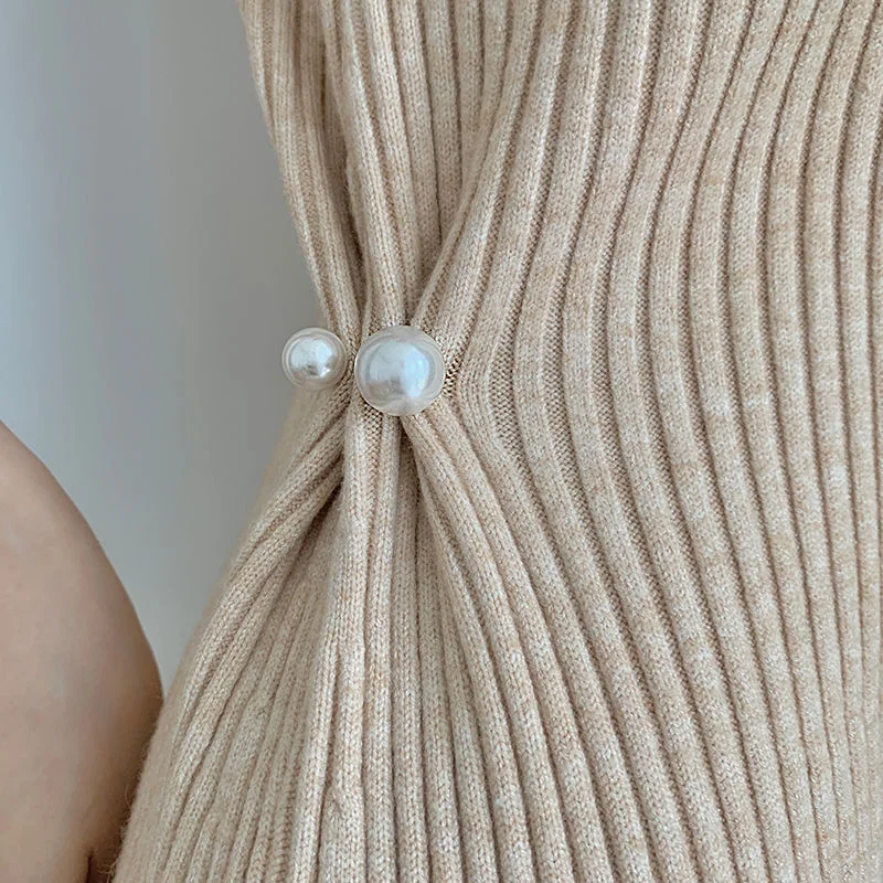 

Women Jewelry Brooch Dress 2021 Fashion New Simple Solid Color Luxury Gift For Girlfriend All-match VIntage Chic Sweet Elegant