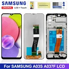 Оригинальный ЖК-дисплей для Samsung Galaxy A03s, ЖК-дисплей, сенсорный экран, дигитайзер с рамкой для Samsung A03s SM-A037FDS