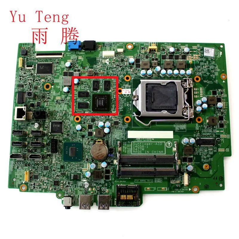 

14058-2 D47TW S115X AIO motherboard fit for Inspiron 24 5459 5450 23.8" AIO WCWFJ system mainboard Free Shipping