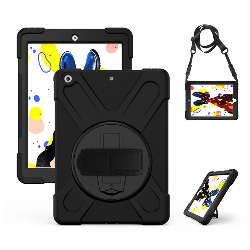 Ruged чехол для apple ipad 9 7 2018 противоударный детский силиконовый 6 с плечевым ремнем и