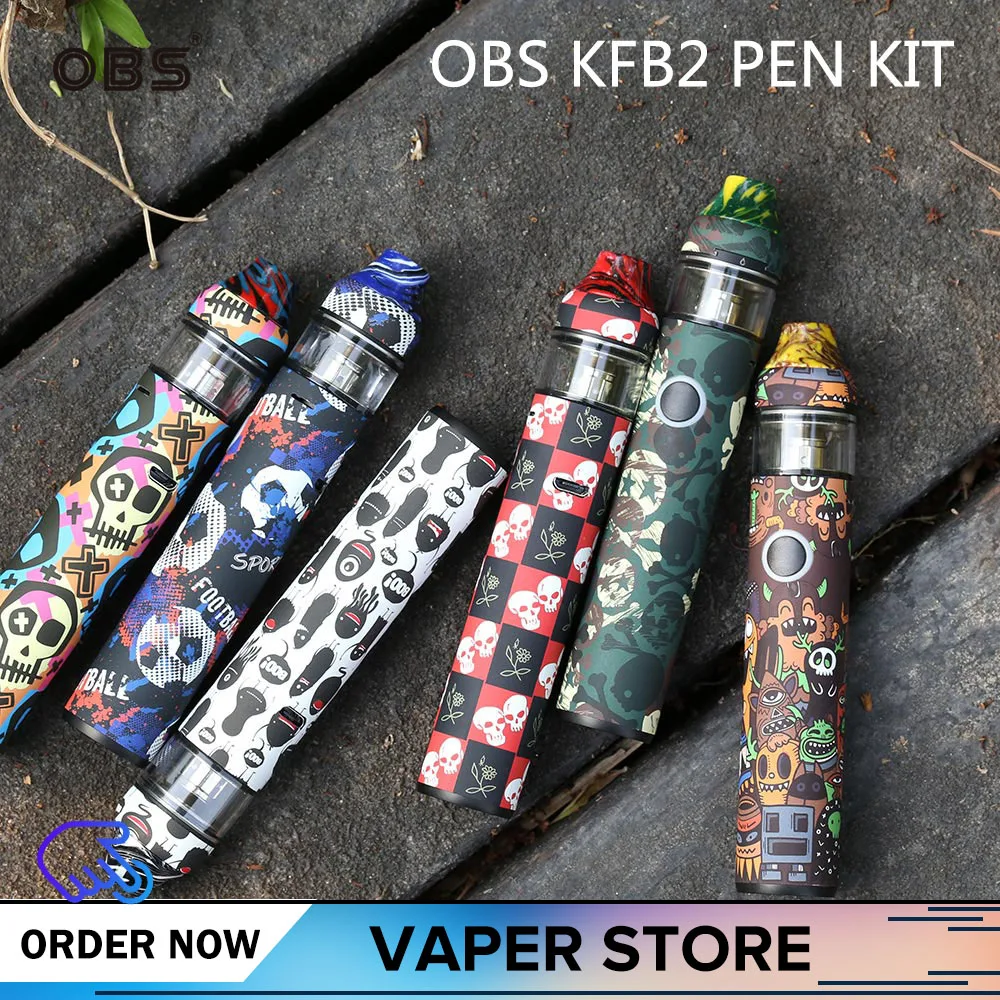 Оригинальный комплект OBS KFB2 2 мл Vape Tank 1500 мАч Встроенная электронная сигарета VS