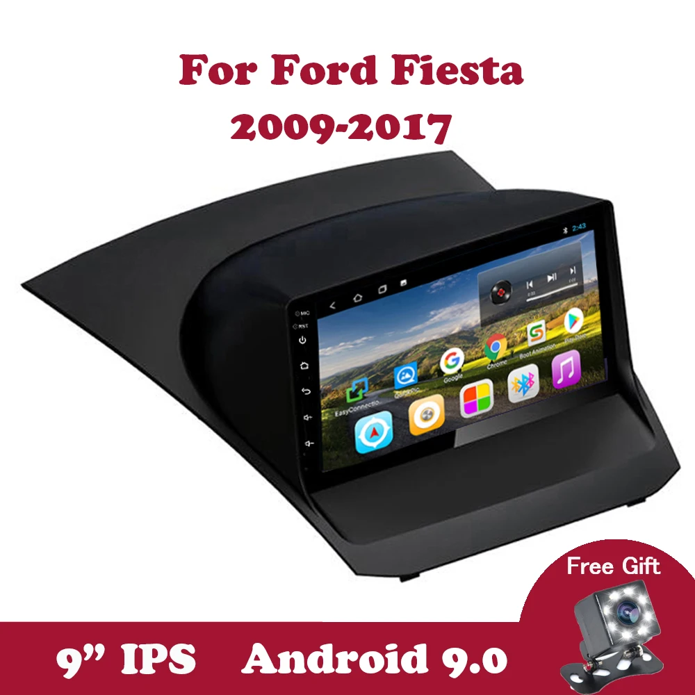 Автомобильный радиоприемник Android 9 0 для Ford Fiesta 2009 2010 2018 2019 IPS GPS навигация