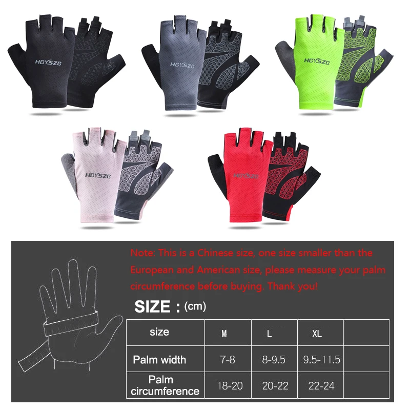 

LongKeeper Summer Half Finger Gloves Men Fishing Breathable Silicone Anti-Slip Sports Gloves Male Women Fitness Mittens Luva