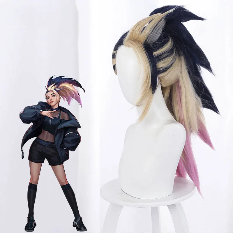 

Game League of Legends Cosplay KDA Akali Cosplay LOL League of Legends K/DA Costume Akali Wig Halloween Adult Accessories