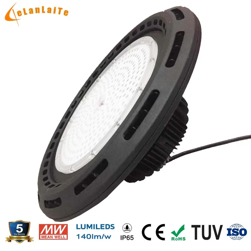 

140LM/W 80w 100w 150w 200w IP65 UFO LED High bay light led warehouse lamp for factory gym workshop supermarket