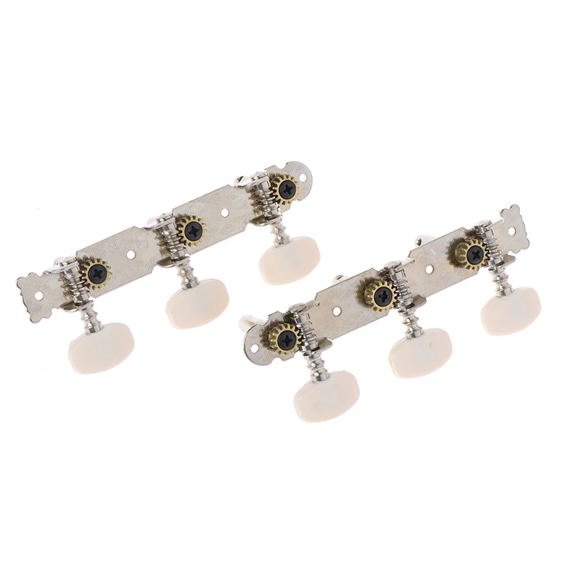 

2pcs/set Classical Guitar Tuner Acoustic Classical Guitar Tuning Keys Steel Pegs Machine Heads Set New