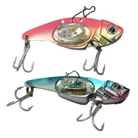 high simulation outdoor fishing electronic vibration fake bait fish hooks part faux lure triple hooks