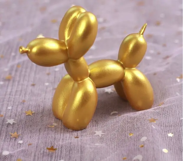 Полимерная Ремесленная скульптура маленький воздушный шар собака домашнее