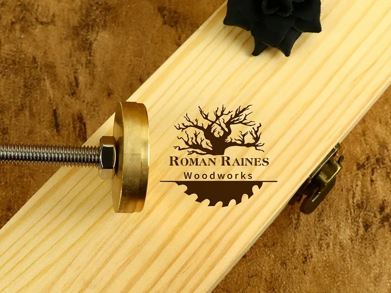 Деревянный штамп железный кожаный деревянный брендинг на заказ для подарка