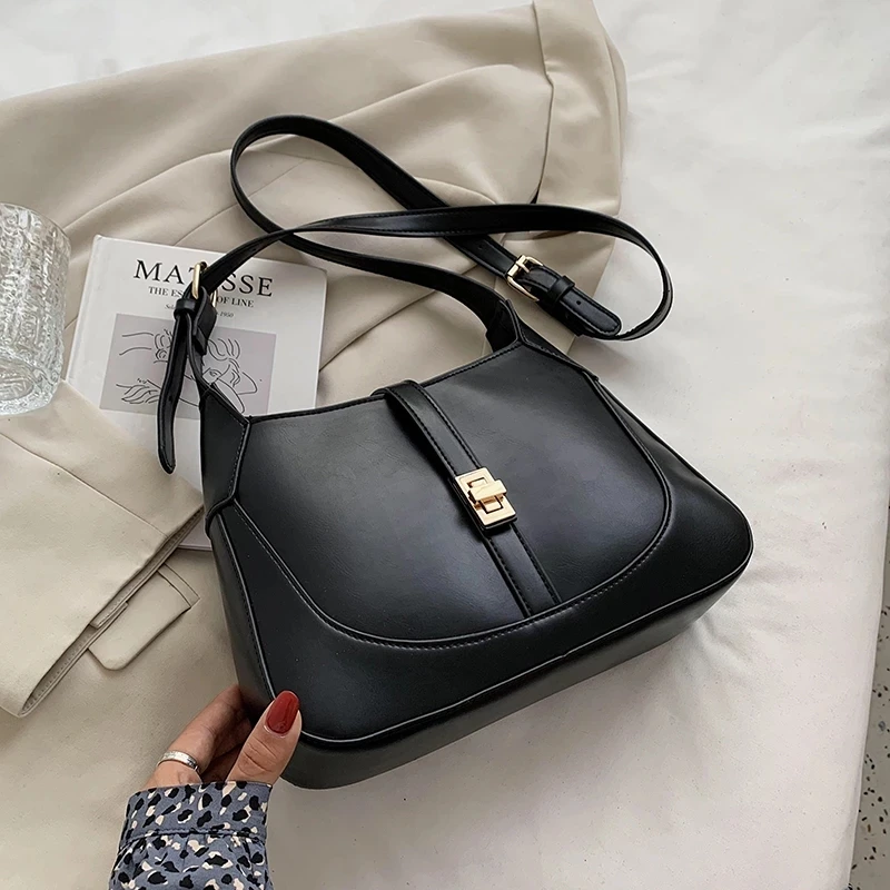 

Vintage Luxury Small Crossbody Messenger Shoulder Bags for Women 2021 PU Leather Winter Fashion Travel Casual Handbags Purses