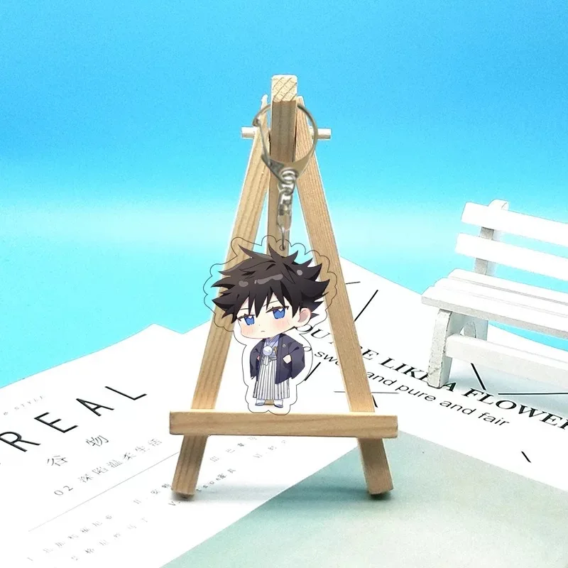 

Anime Jujutsu Kaisen Gojo Satoru Kugisaki Noba Pendant Keychain School Bag Keyring Decor Charm Cartoon Decorate Q Version Cute