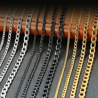 men necklace chain stainless steel cuban chain cuban chain for men cuban link cadena cubana fashion jewelry chains for men %d1%86%d0%b5%d0%bf%d1%8c