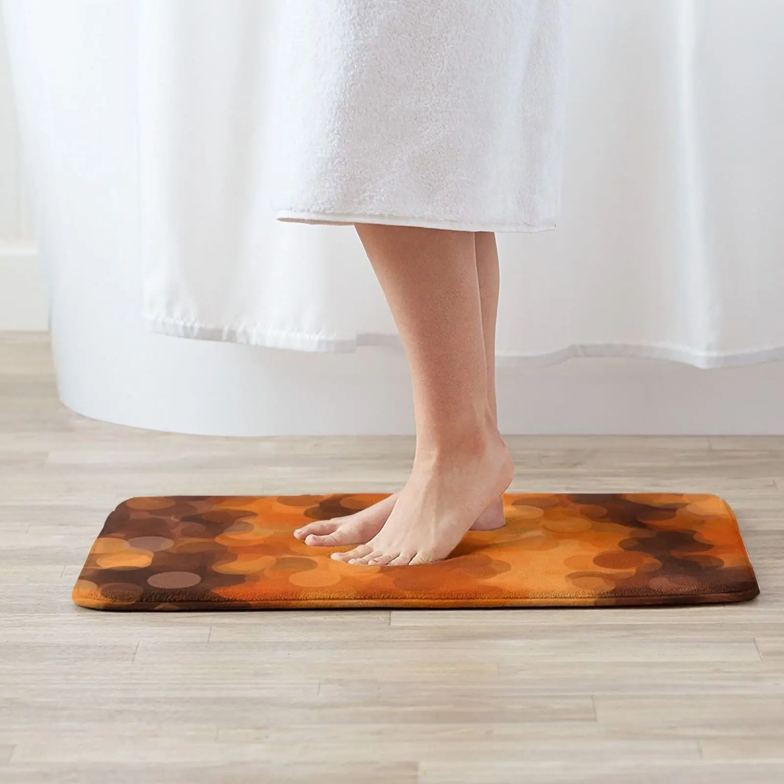 Коричневый желтый и темно-коричневый круглый абстрактный фон коврик ковер