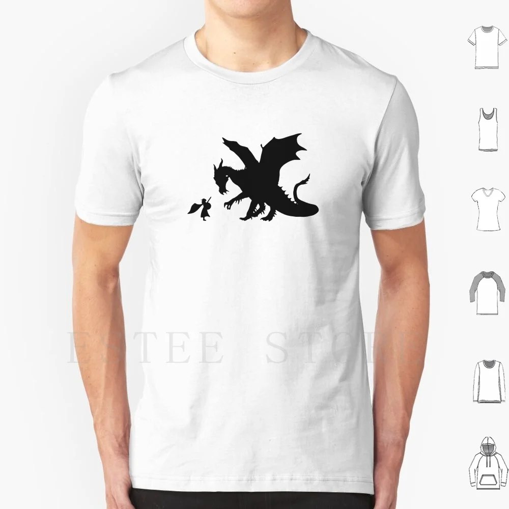 Футболка с принтом школьницы и дракона хлопок для девочек дочери изображением