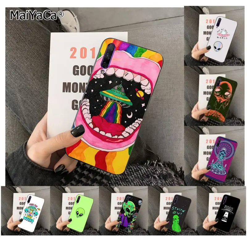 MaiYaCa Trippy Tie Dye Peace Alien Роскошный чехол для телефона huawei 7S 7 PRO 9 6 Y5 PRIME 2018 Y7 5 2019 |