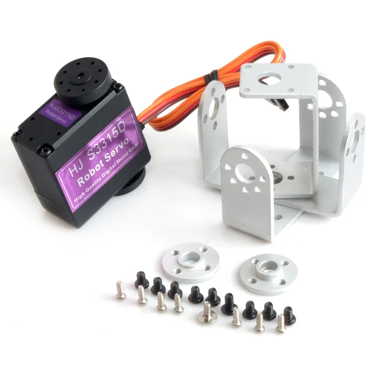 

S3315D 15kg Metal Gear Digital 180 Degree High Torque 15kg Wingless Dual Axis Robot Servo