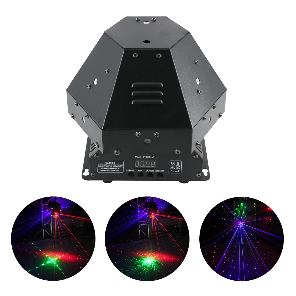 11 Eyes RGB Moving Ray Beam 8 Gobos DMX Projector Laser Music Lights Xmas DJ Party Disco Stage Effect Lighting Head Lamp | Лампы и