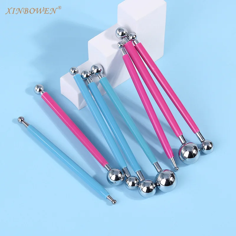 

DIY, stainless steel four piece 8-head ball club, carving ultra light clay tool