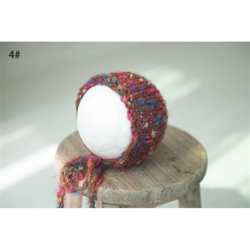 Вязаная шапка для новорожденных детский чепчик вязаная крючком девочек шапочки