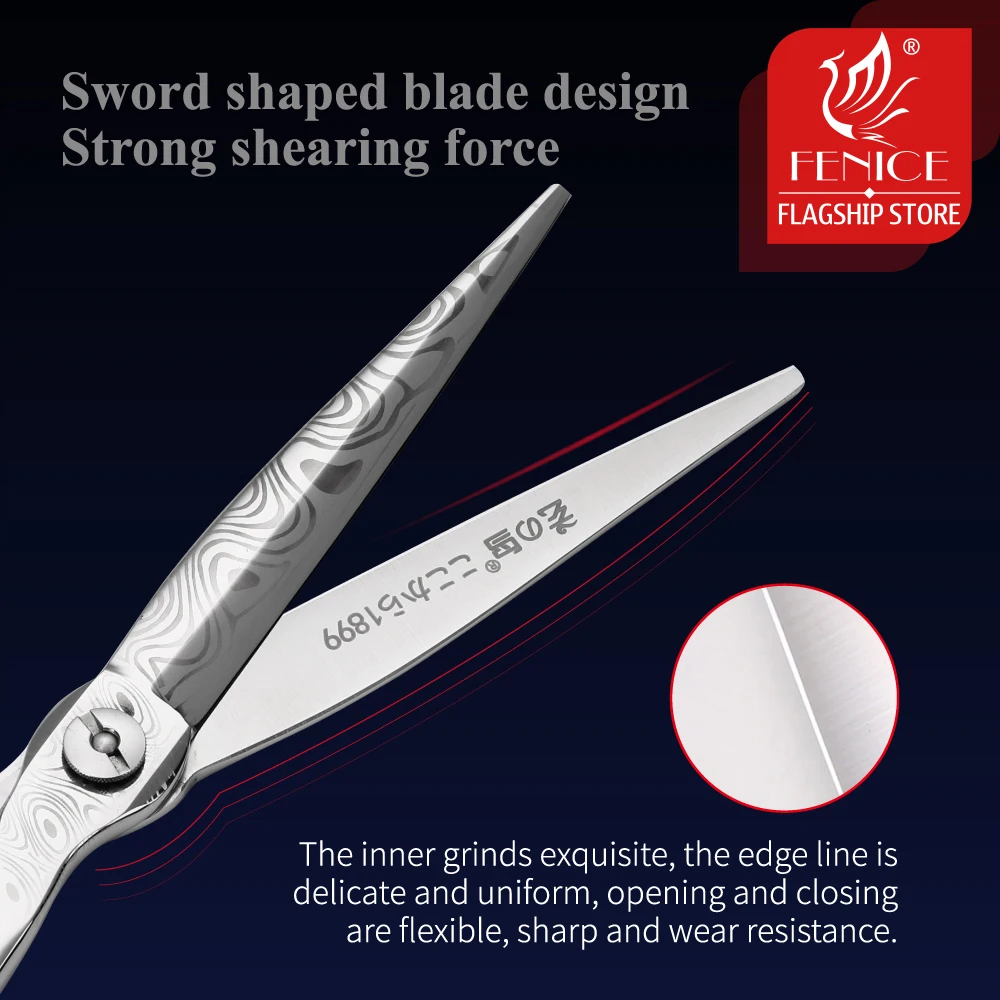 Профессиональные ножницы для груминга домашних животных Fenice 7 5 дюйма японские