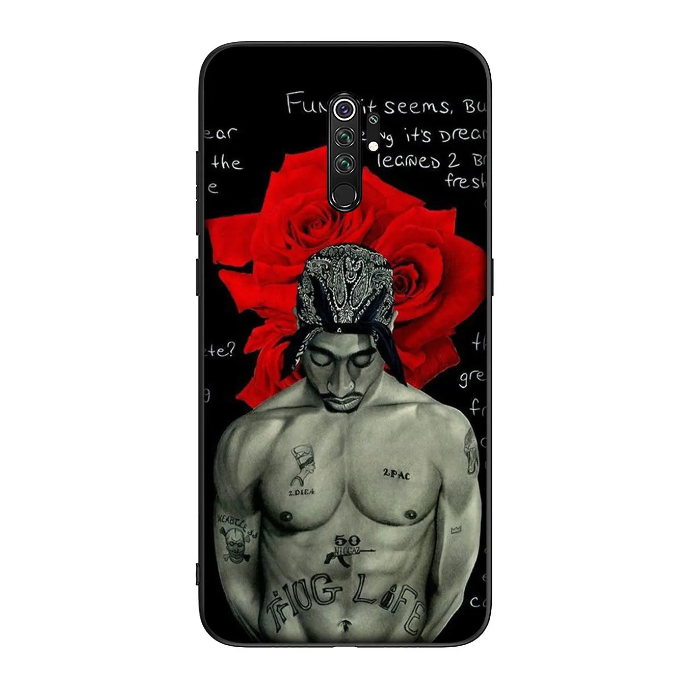2pac tupac Crown 2 pac Soft Silicone Phone Case for Xiaomi Redmi Note 8 8A 7 7A 6 6A 5 5A S2 GO K30 K20 Pro |