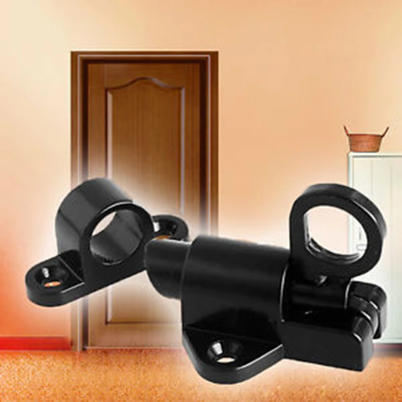 

Aluminum Alloy Gate Security Latch Lock Window Pull Ring Spring Bounce Home Door Bolt Security Latch Hasp Sliding Lock